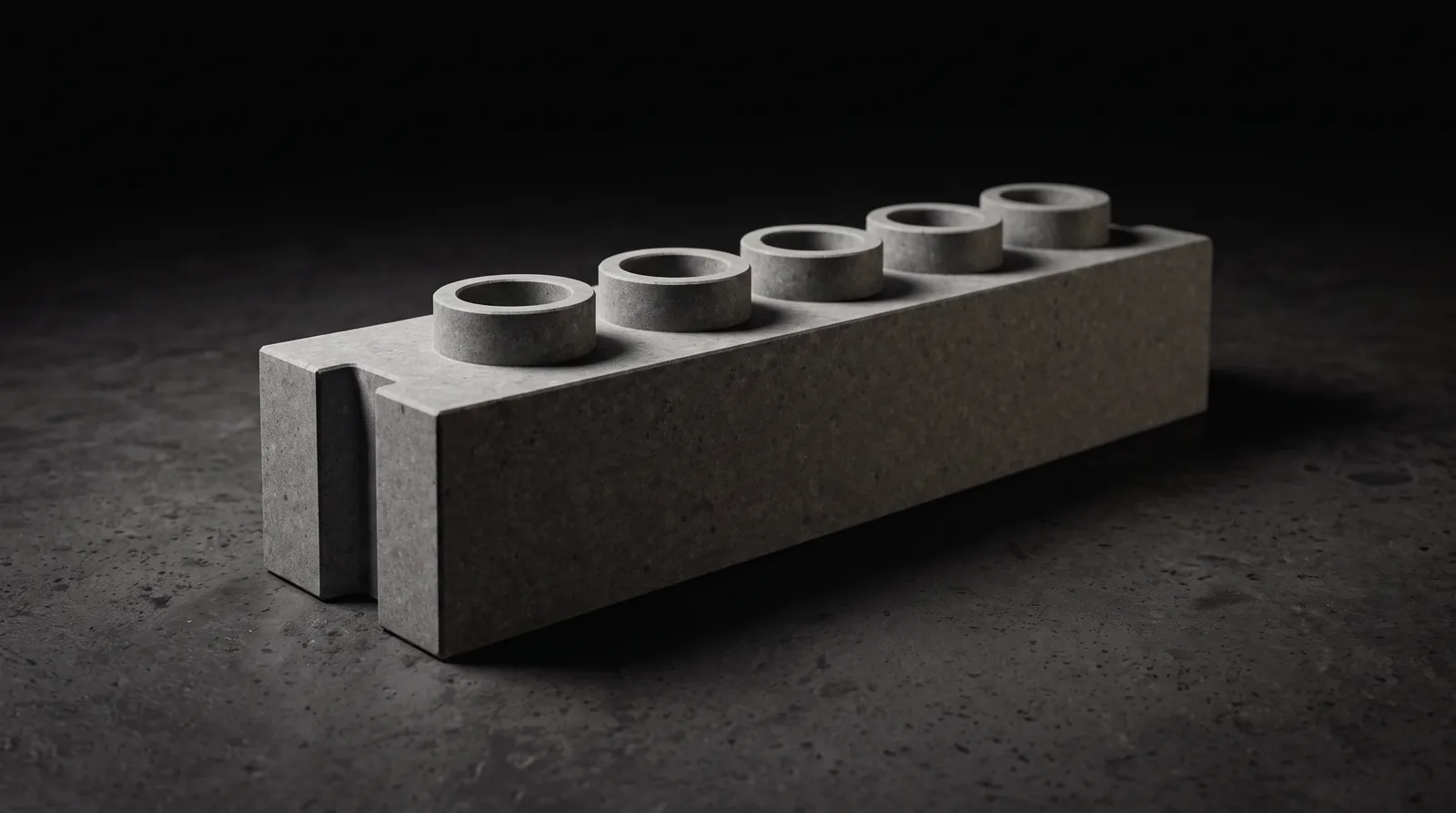 RCT composite modular block, studio lit